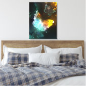 Toile Papillon lumineux et papillons de nuit (Insitu(Chambre))