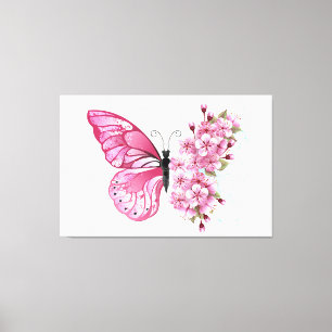 Toile ,Papillon m