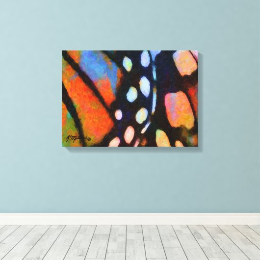 Toile Papillon monarque (Insitu (Plancher de Bois))