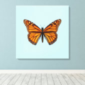 Toile Papillon monarque (Insitu (Plancher de Bois))