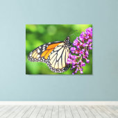 Toile Papillon Monarque - Danaus plexippus - Femme (Insitu (Plancher de Bois))