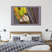 Toile Papillon Monarque sur Agave (Insitu(Chambre))