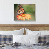 Toile Papillon Monarque sur une fleur d'orange (Insitu(Chambre))