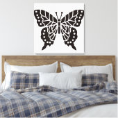 Toile Papillon noir et blanc (Insitu(Chambre))