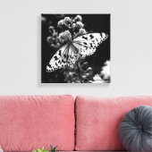 Toile Papillon noir et blanc (Insitu(Salon))