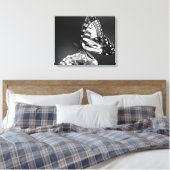 Toile Papillon noir et blanc (Insitu(Chambre))