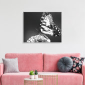 Toile Papillon noir et blanc (Insitu(Salon))