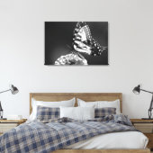 Toile Papillon noir et blanc (Insitu(Chambre))