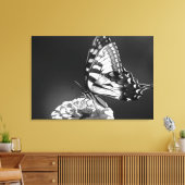 Toile Papillon noir et blanc (Insitu(Salon))