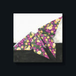 Toile Papillon Origami sur papier floral<br><div class="desc">Flottez comme un papillon avec cette belle pièce d'origami de Chariklia Zarris. Un joli papier à imprimer fleuri a été utilisé pour créer le papillon origami,  et les violets,  jaunes et verts sautent simplement de la pièce. Achète ta copie aujourd'hui !</div>