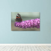 Toile Papillon paon sur fleur (Insitu (Plancher de Bois))