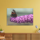 Toile Papillon paon sur fleur (Insitu(Salon))