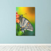 Toile Papillon Papilio glaucus (Insitu (Plancher de Bois))