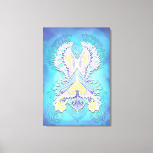 Toile Papillon pastel mystique   Imaginaire Ethereal Boh
