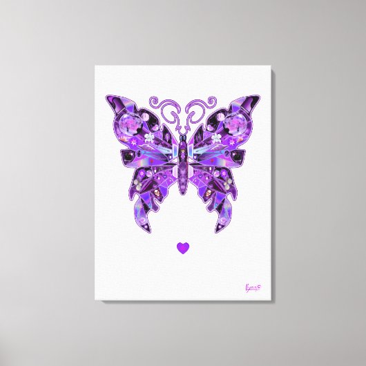 Toile Papillon pourpre 31 Carnet (Recto)