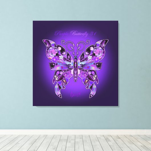 Toile Papillon pourpre 31 Carnet (Insitu (Plancher de Bois))