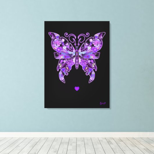 Toile Papillon pourpre 31 Carnet (Insitu (Plancher de Bois))