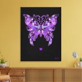 Toile Papillon pourpre 31 Carnet (Insitu(Salon))