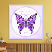 Toile Papillon pourpre 31 Carnet (Insitu(Salon))