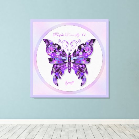 Toile Papillon pourpre 31 Carnet (Insitu (Plancher de Bois))