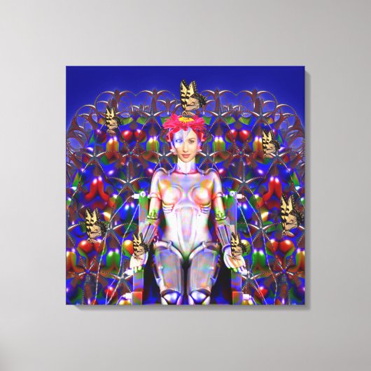 Toile Papillon Robot (Recto)