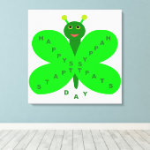 Toile papillon Saint-Patrick (Insitu (Plancher de Bois))