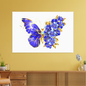 Toile Papillon saphir à fleurs (Insitu(Salon))