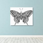 Toile Papillon style 16 (Insitu (Plancher de Bois))
