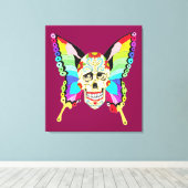 Toile Papillon Sugar Skull (Insitu (Plancher de Bois))