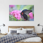 Toile Papillon sur fleur (Insitu(Chambre))