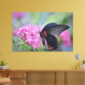 Toile Papillon sur fleur (Insitu(Salon))