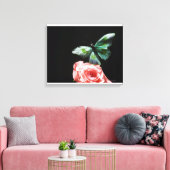 Toile Papillon sur la fleur 2 (Insitu(Salon))