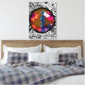 Toile Papillon sur une fleur (Insitu(Chambre))