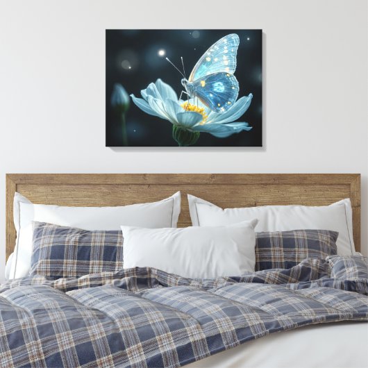 Toile Papillon sur une fleur de lune (Insitu(Chambre))