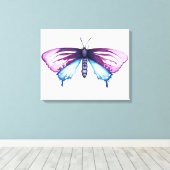 Toile papillon swallowtail de la pipevine de Californie (Insitu (Plancher de Bois))