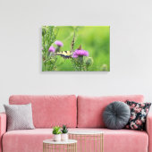 Toile Papillon swallowtail et skipper sur chardon (Insitu(Salon))
