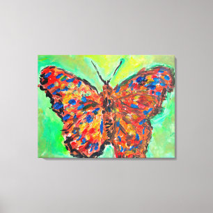 Toile Papillon tacheté vibrant