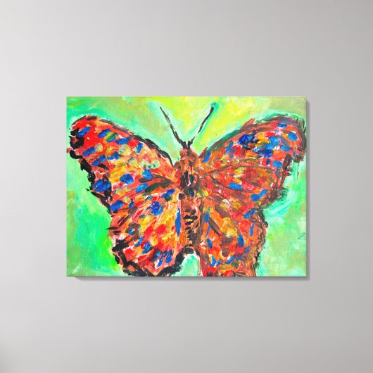 Toile Papillon tacheté vibrant (Recto)