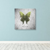 Toile Papillon vert bijoux (Insitu (Plancher de Bois))