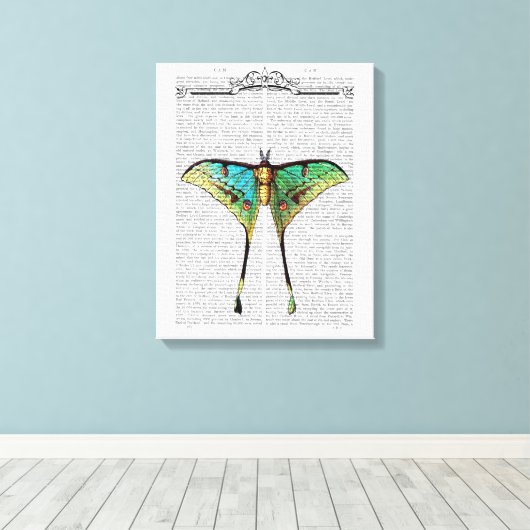 Toile Papillon vibrant (Insitu (Plancher de Bois))