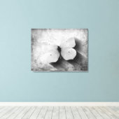 Toile Papillon vintage noir et blanc (Insitu (Plancher de Bois))