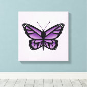 Toile Papillon Violet (Insitu (Plancher de Bois))