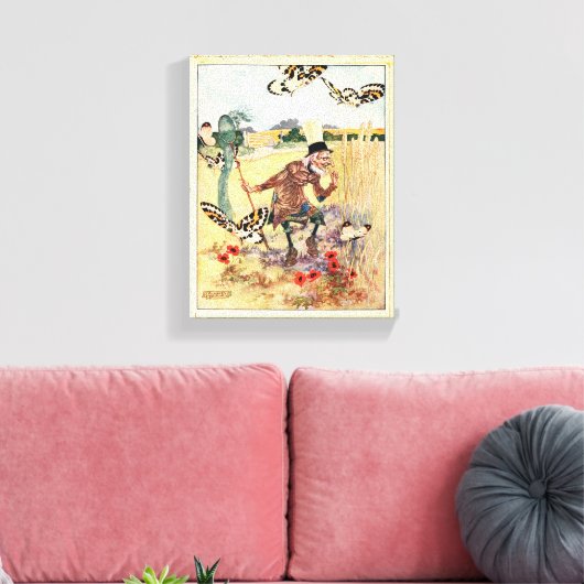 Toile Papillon Whisperer - Image Vintage (Insitu(Salon))