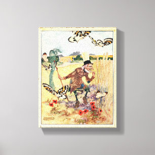 Toile Papillon Whisperer - Image Vintage