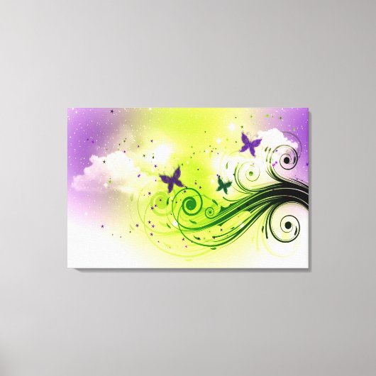 Toile Papillons (Recto)