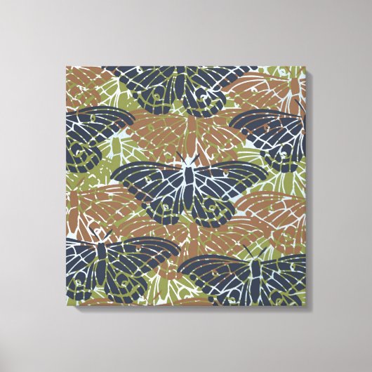 Toile Papillons Abstraits (Recto)