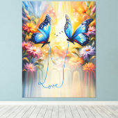 Toile papillons amoureux (Insitu (Plancher de Bois))