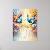 Toile papillons amoureux (Recto)