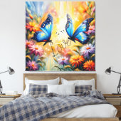 Toile papillons amoureux (Insitu(Chambre))