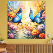 Toile papillons amoureux (Insitu(Salon))